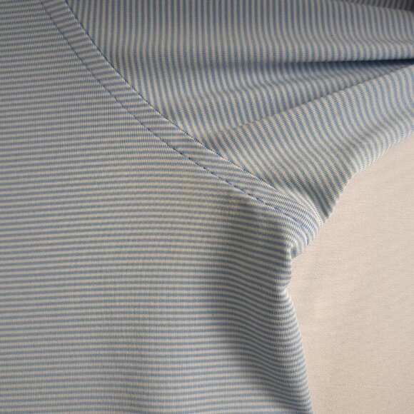 Peter Millar Summer Comfort Short Sleeve X-Large Polo Shirt Blue Performance Men - Picture 6 of 13